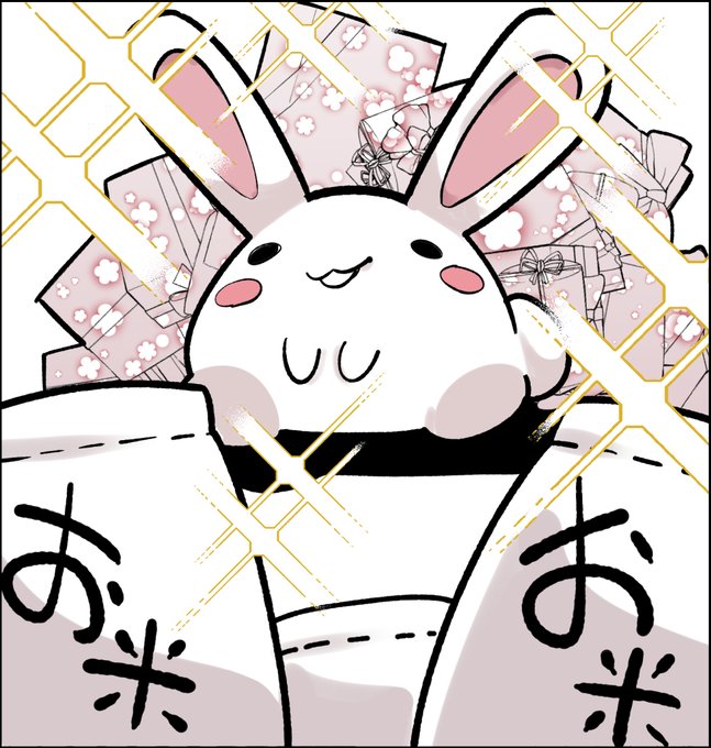 になちゃん(@maso__2021 )から人気もお米もすべて貪るむさぼりうさぎ

#にな画廊 