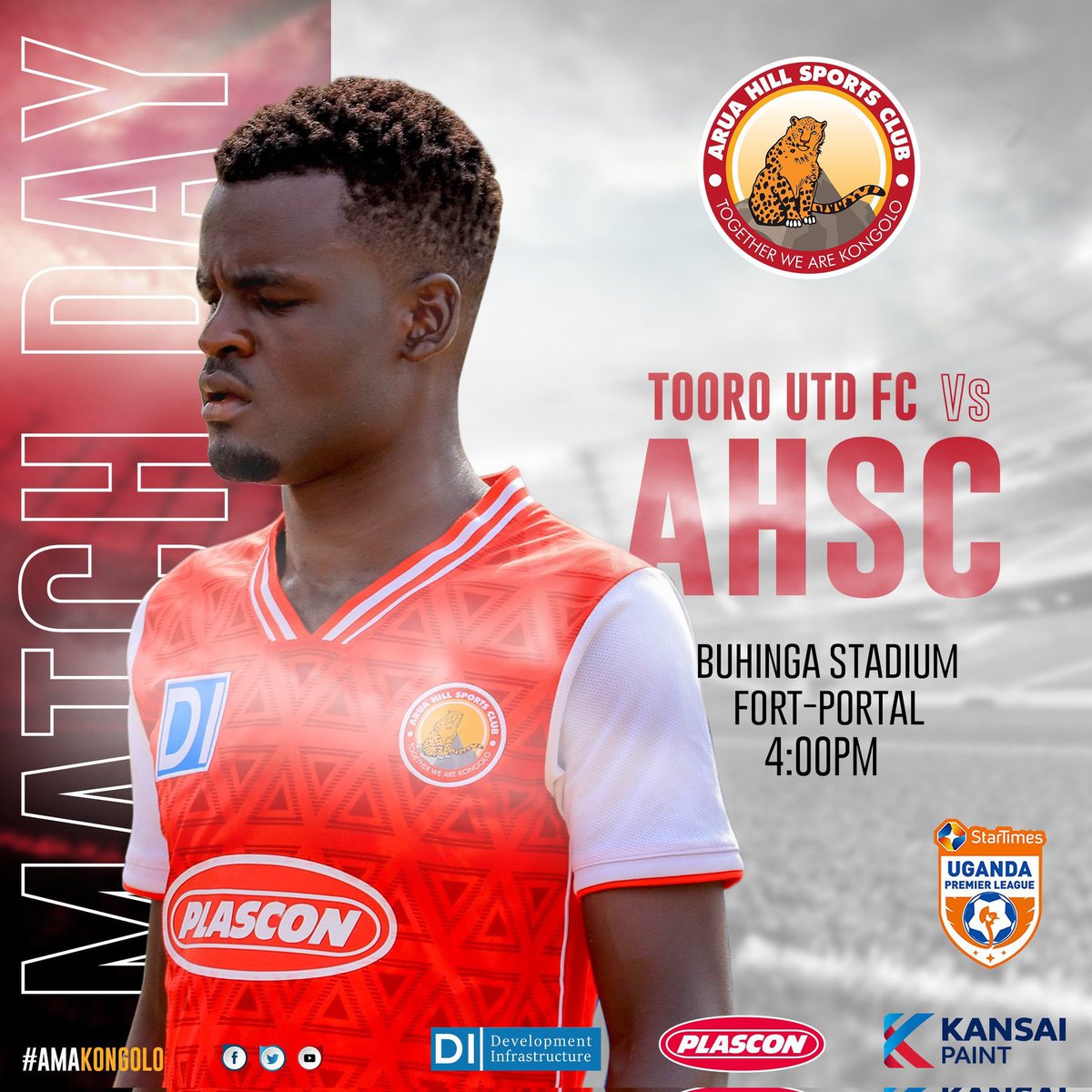 Match Day🥳🥳🥳🥳💃🏾💃🏾💃🏾 We are winning as usual🥳🥳🥳🥳 @Arua_Hill we gat this🥳
#AHSC 
#AmaKongolo 
#PaintingAruaRed