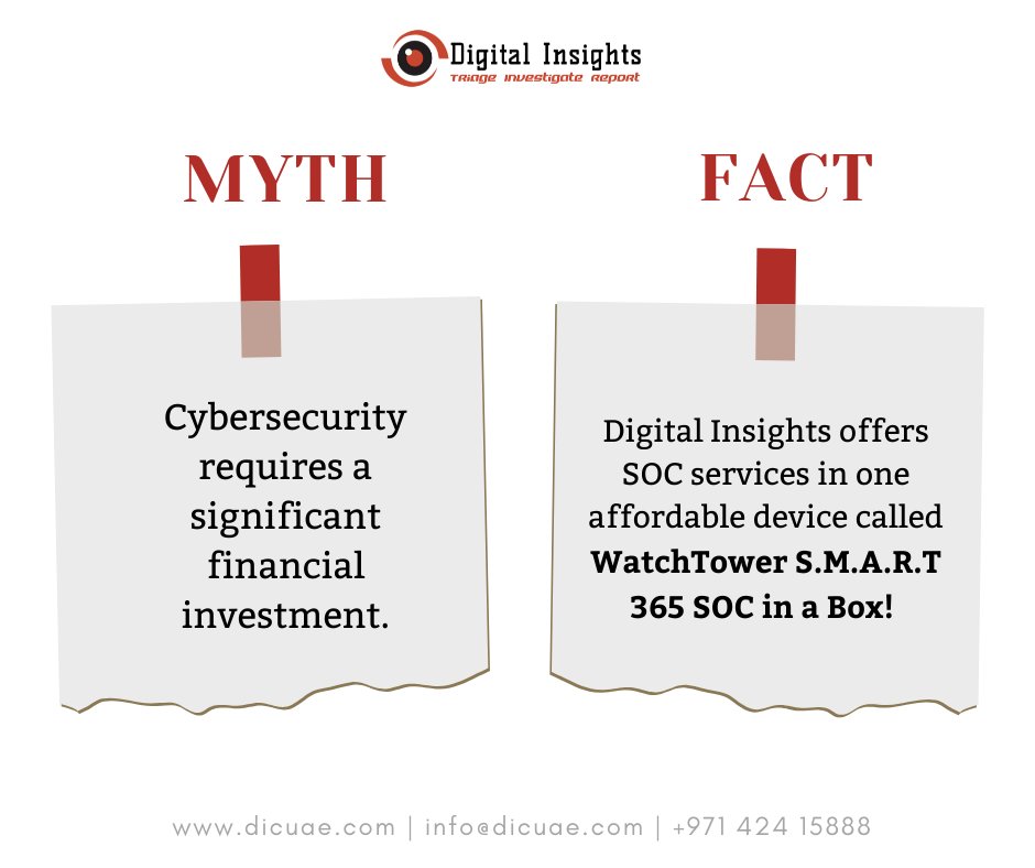 DIGITALINSIGH10's tweet image. Get threat detection &amp;amp; alerting abilities of Security Information &amp;amp; Event Management (SIEM), 24x7 Network Monitoring of your network infrastructure and Endpoint Detection &amp;amp; Response, all in one Box!
Email us at info@dicuae.com or visit dicuae.com
#dicuae #socinabox