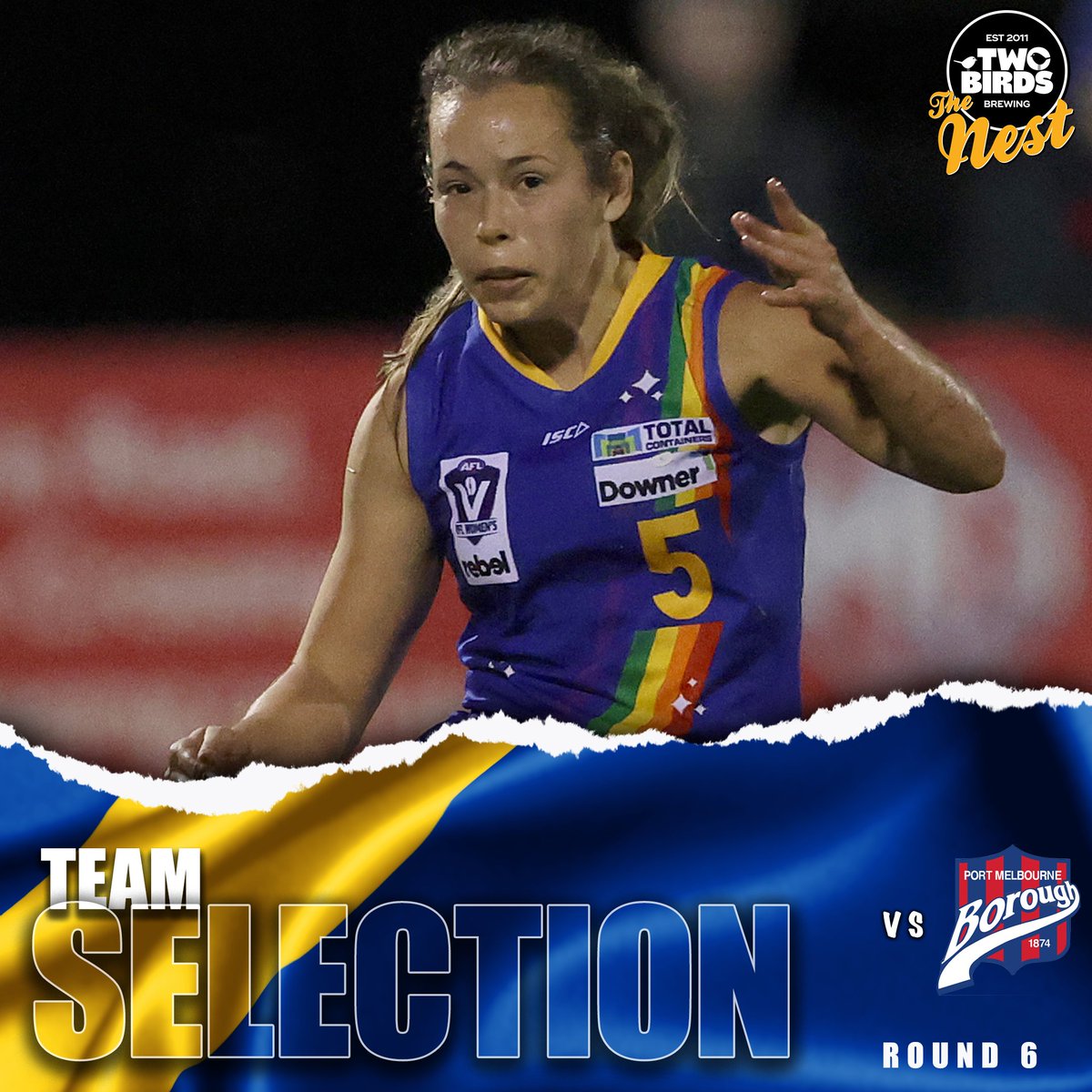 Wheels is back! 🥳 The recently selected Sydney AFLW midfielder has returned home and will turn out in tomorrow's clash with Port Melbourne

👉 FULL SIDE: bit.ly/3Lcjso5

Brought to you by <a href="/TwoBirdsBrewing/">Two Birds Brewing</a> 

#ProudlyWilliamstown