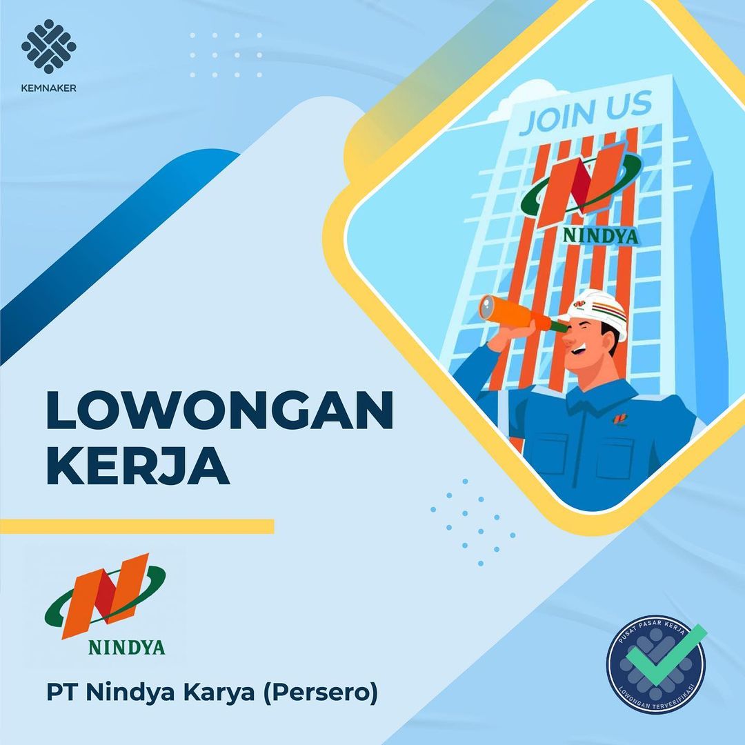 KemnakerRI's tweet photo. Lulusan D3/S1 Manajemen Informatika/Teknik Informatika/Sistem Informasi yuk rapatkan barisan 😉

PT Nindya Karya punya #LokerNaker bagian IT Cyber Security nih bagi Rekanaker yg paham Operating System, Database, Web Server dll

Yuk segera kirim lamaran link di bawah ini 😉 https://t.co/YVsWcnpAhQ