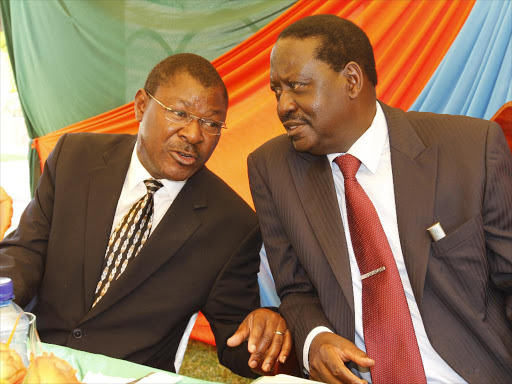 kuriasolomonK's tweet photo. HAPPENING NOW!
@RailaOdinga and Ford Kenya Party Leader Moses Wetangula are together enjoying a cup of tea at Raila's house in Karen. 
It is indeed a House of Cards. https://t.co/bsMrCbHm74