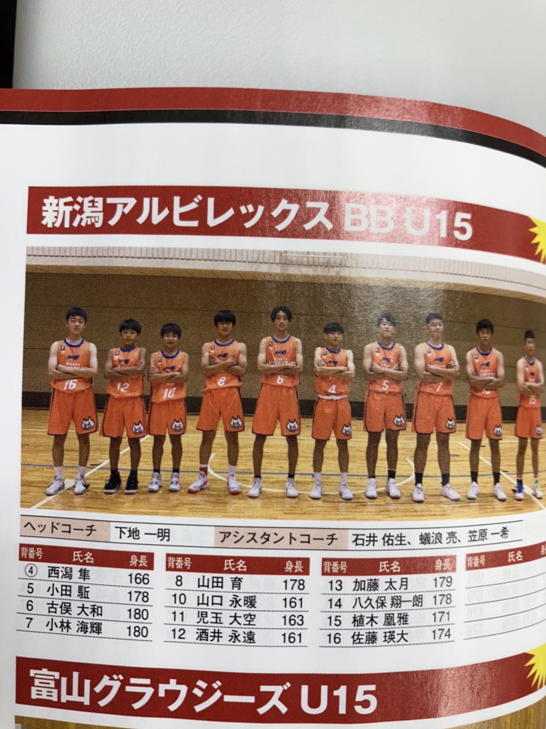 新潟アルビレックスbbスクール 今週末から始まる B League U15 Championship に新潟アルビレックスbbu15が出場します 月刊バスケットボールにも掲載していただいております 新潟アルビレックスbb 新潟アルビレックスbbu15 ユースチーム T Co