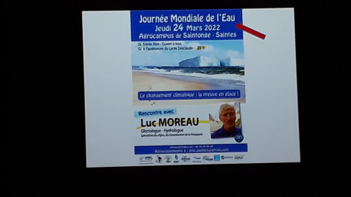 fbarusseau's tweet photo. Journée mondiale de l'eau, belle rencontre au Lycée Desclaude de Saintes organisée par Terdev et soutenue par la #cdasaintes avec Luc Moreau et les interventions de D. Minot, Eau17, @StephTRIFILETTI  et les étudiants de BTS. https://t.co/l6JkCBSvKJ