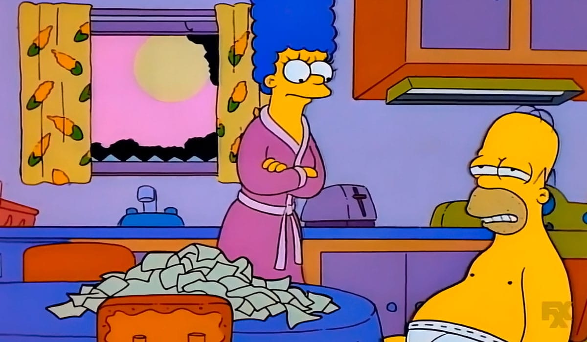 shouguchi's tweet photo. -Homero te quedaste toda la noche viendo el bardo con Doja cat y paraguay?
+Marge creo que se le arruinó la carrera, quedó domada por Latam https://t.co/CAp1AAdeVW