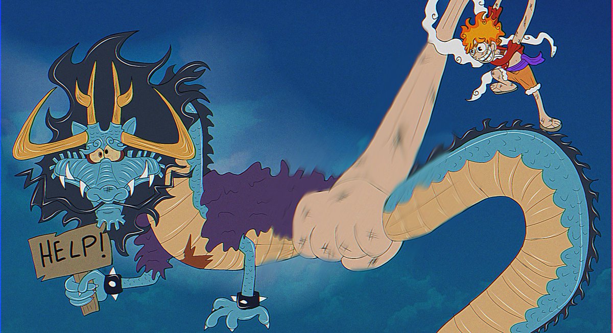 MrAlphasmoke's tweet photo. Luffy ☀️ vs Kaido 🐉
#ONEPIECE1044   #ONEPIECE  #Onepieceart #onepiecefanart #fanart #draw #joyboy #Nika #monkeydluffy  #kaido #luffygear5 #gear5 https://t.co/9obzJ7kk5s