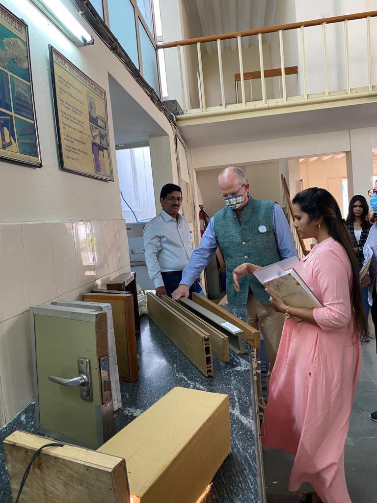 NorwayAmbIndia's tweet photo. Interesting visit to demo houses by @CSIR_CBRI , #CSIRLab, using innovative & cost & #energy efficient building materials and #netzero emission building technologies #Uttarakhand https://t.co/c7fOM0Nkwp