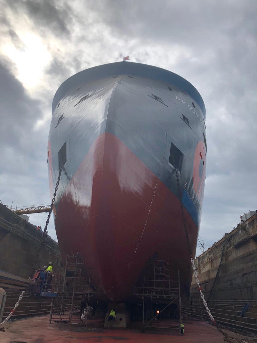 hoffmannoliv1's tweet image. ALP Defender in drydock at Navantia in Ferrol, Spain
#ALP