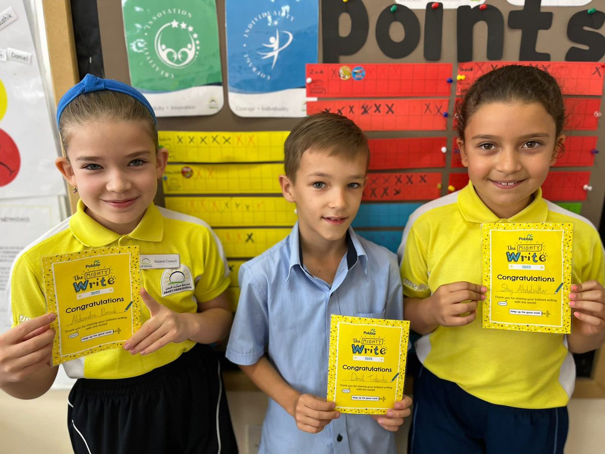 SmartVisionSch1's tweet photo. Delighted to take part in the global #MightyWrite competition from @HeyPobble our top entrants found out today that their writing has been chosen from our school to be entered. All children in KS2 loved this.๐๐ผthanks @HeyPobble for continuing to find ways to motivate and support. https://t.co/SxSaDW1VNd