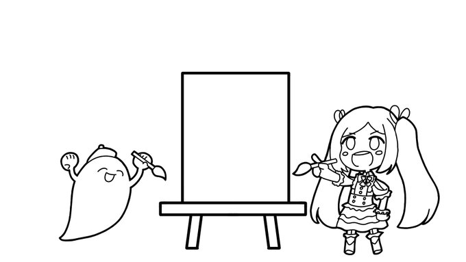 #イオリの塗り絵
文字を消してあげ直し! 