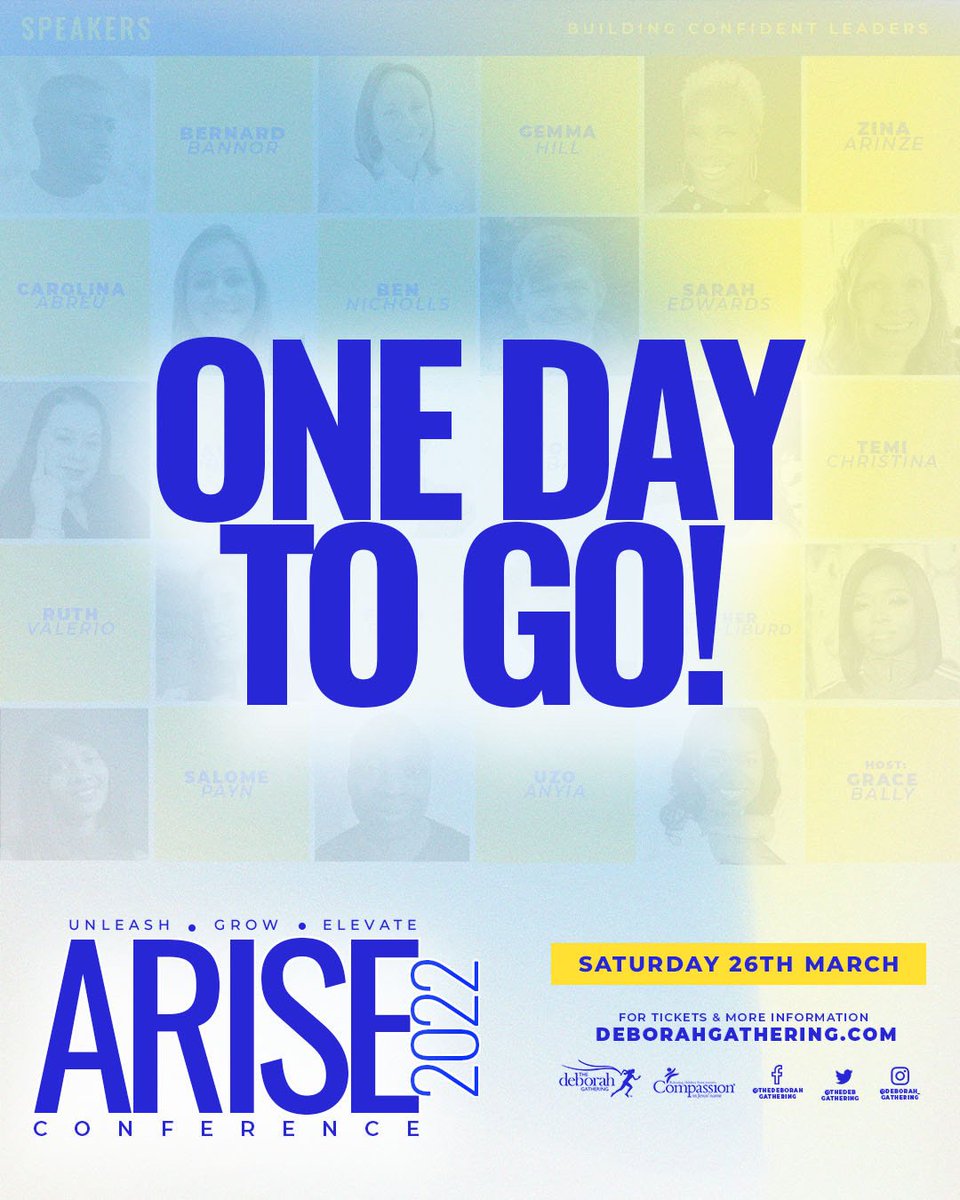 TheDebGathering's tweet photo. You haven't missed it! Still time to book your ticket today.
Join us for inspiring talks on ministry and leadership. Sat, March 26, 2022 at St Mellitus College,  London SW5 0LX  from 10:00 AM-4.30PM.

Register today:
https://t.co/aynjrNggDe https://t.co/hBJ4wHqvff