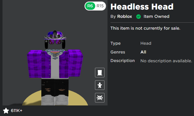 Headless Head - Roblox