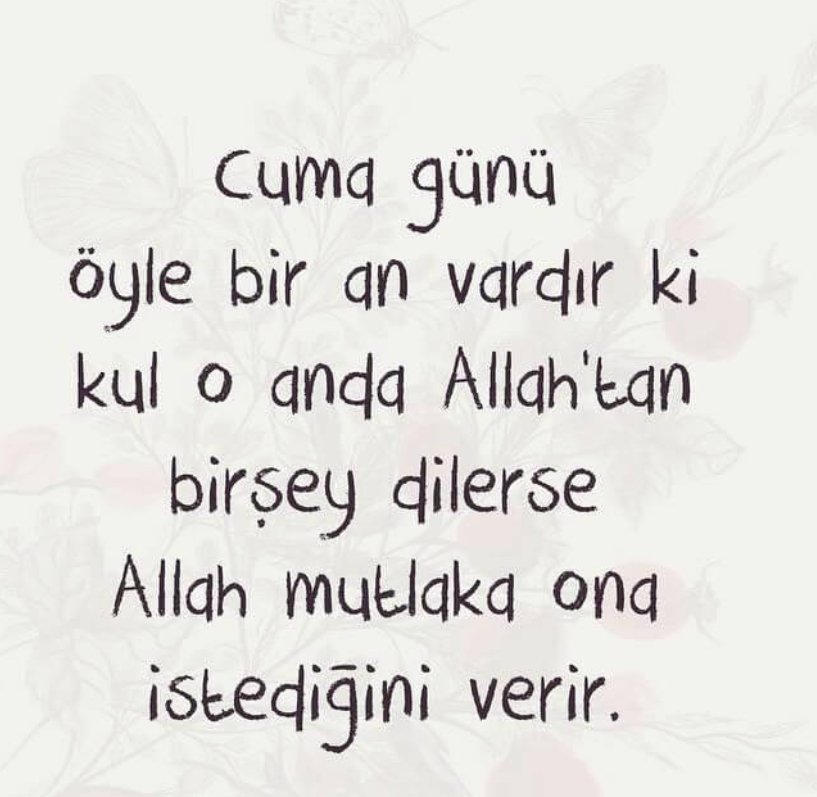 Cumanız mübarek olsun