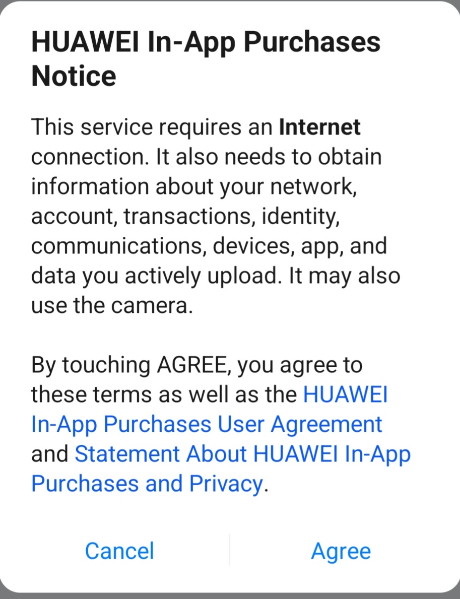 73AndShakeaBit's tweet image. If you want to buy a watch face for $1us online from HUAWEI you will have to agree to these terms!!! REALLY?
