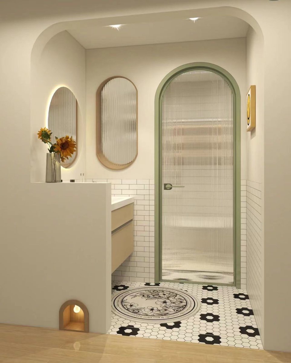 icemarketingee's tweet photo. bathroom🚻
The door of avocado green is so beautiful and fresh
Wooden bathroom cabinets and avocado green go well
Fresh, natural and comfortable
And cute little night lights
#toiletdesign #decorationdesign https://t.co/7eUfO3CY0E