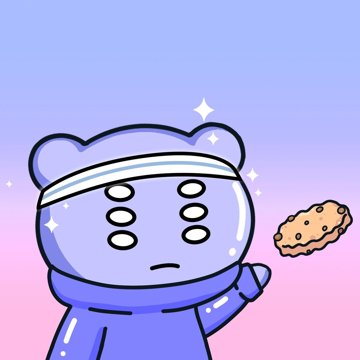 Our Alien Gummy is serious about his cookie 🍪