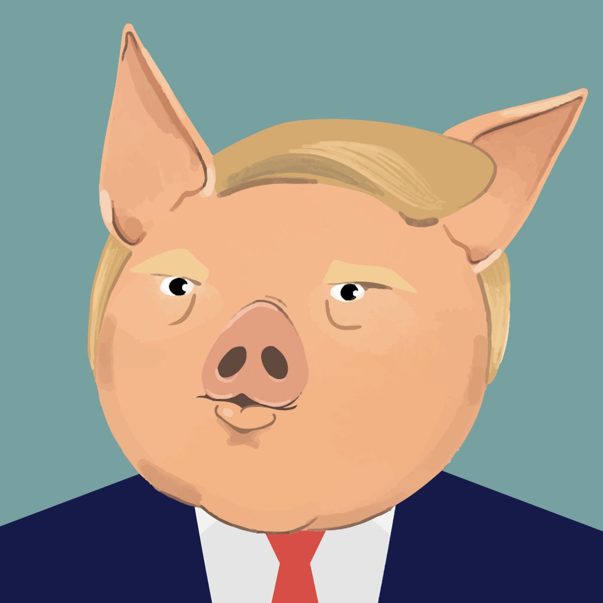 Donald The Lying Pig™ - Now on Etsy 👕 tweet media