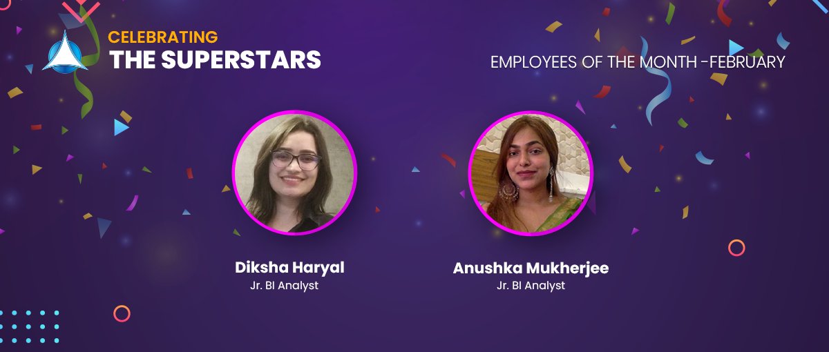 GoldstoneTech's tweet photo. Congratulations on your awesome win Diksha Haryal and Anushka Mukherjee. Your excellent performance is an inspiration to all. Keep up the great work!  

#Employeesofthemonth, #rewards #recognition, #GTL, #GoldstoneTechnologies, #employeeappreciation https://t.co/4ouu49BE8f