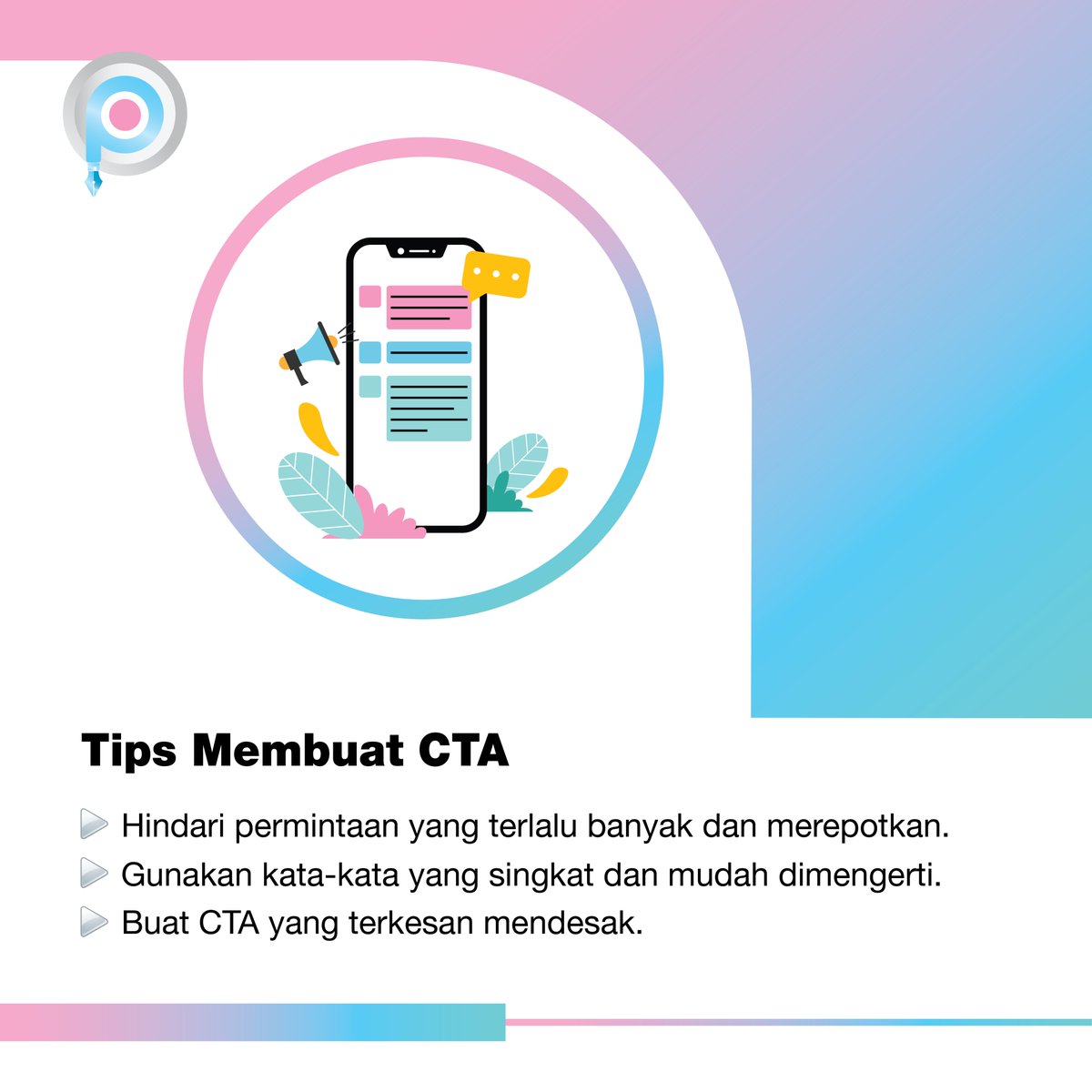 PosteroComm's tweet photo. Yuk, cari tahu contoh Call To Action (CTA) yang ampuh untuk membuat audiens atau pengikutmu melakukan apa yang kamu mau.
https://t.co/UwVxXzH33P

#calltoaction #cta #posterocomm https://t.co/m0Yx7q0FuK