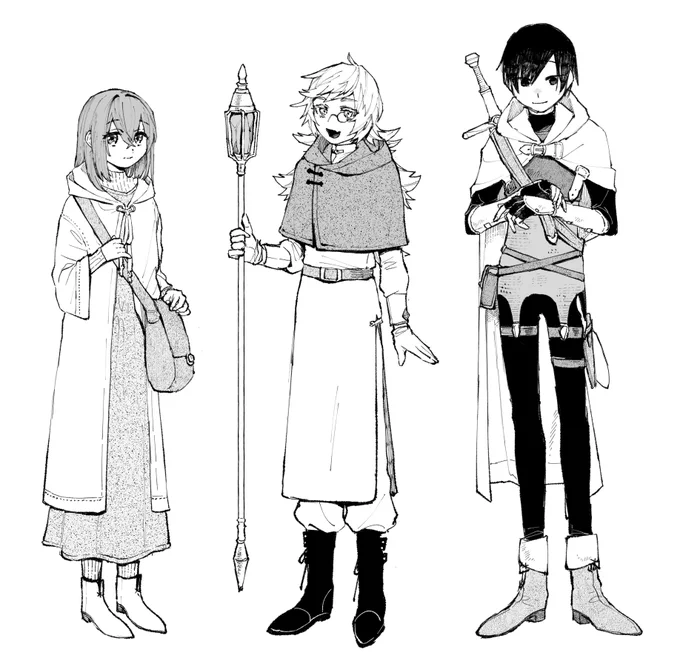 小物類が多かったのではじめに服とかそれぞれの色とか決めて描いとく みたいなのを今回はじめてやったら思った以上に便利だったため あっこういうのって決めといたほうがいいんだ……とおもた。 