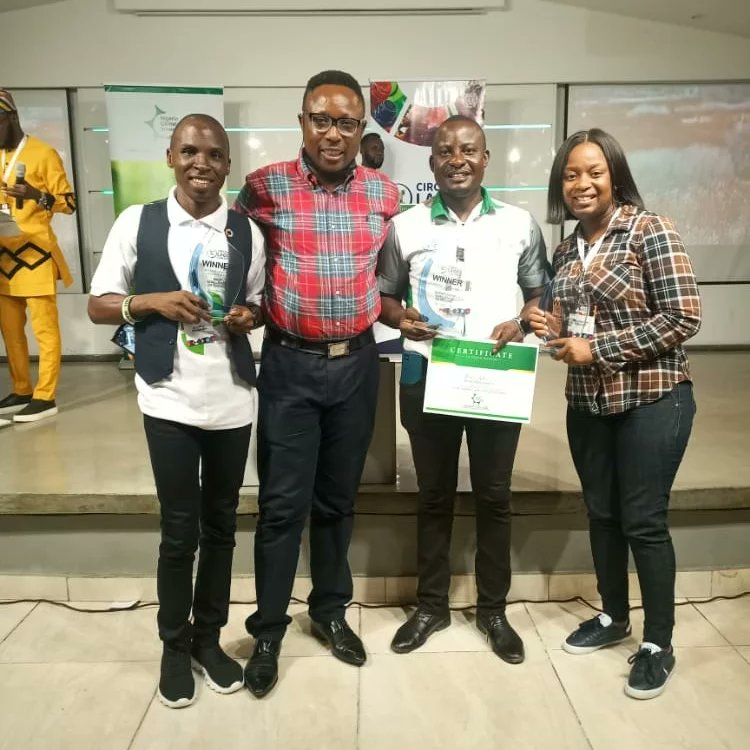 PETsPointNG's tweet photo. Tuesday 23/03/22 was a great day for us. 
After a firmly contested challenge for innovation in the circular space, we are glad to inform you that our solution Junkyard won in our category at the Circular Lagos Challenge @circularlagos 

We are grateful.

@shoslad https://t.co/aRbLG62ELX