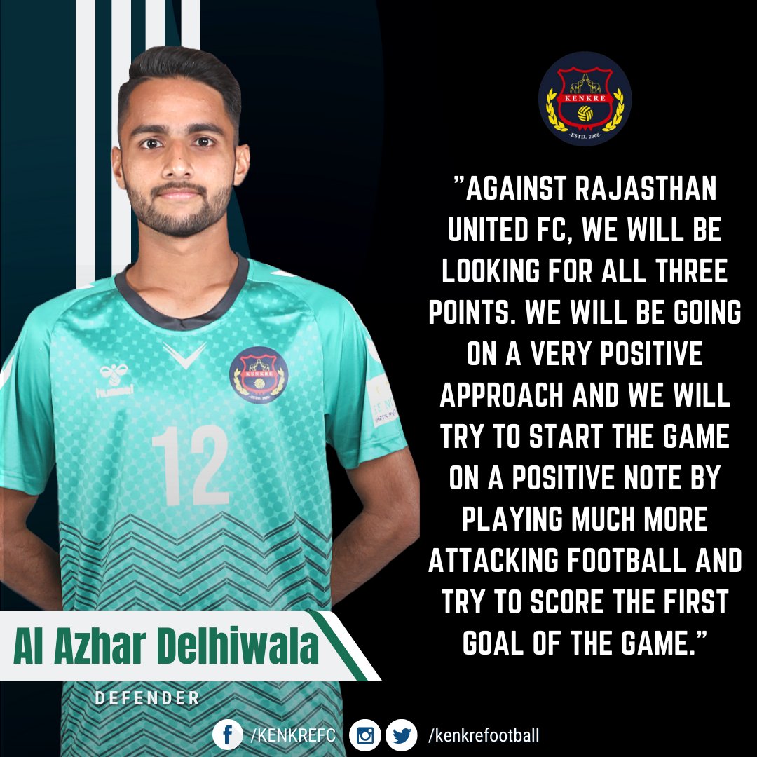 mumbaikenkrefc's tweet photo. ๐ฃ๏ธ Our Captain and defender Al Azhar Delhiwala talks about how the team will approach today's clash.
#GoKenkre #RUFCKEN
#AaplaKenkre #HeroILeague https://t.co/i26gD7gEFT