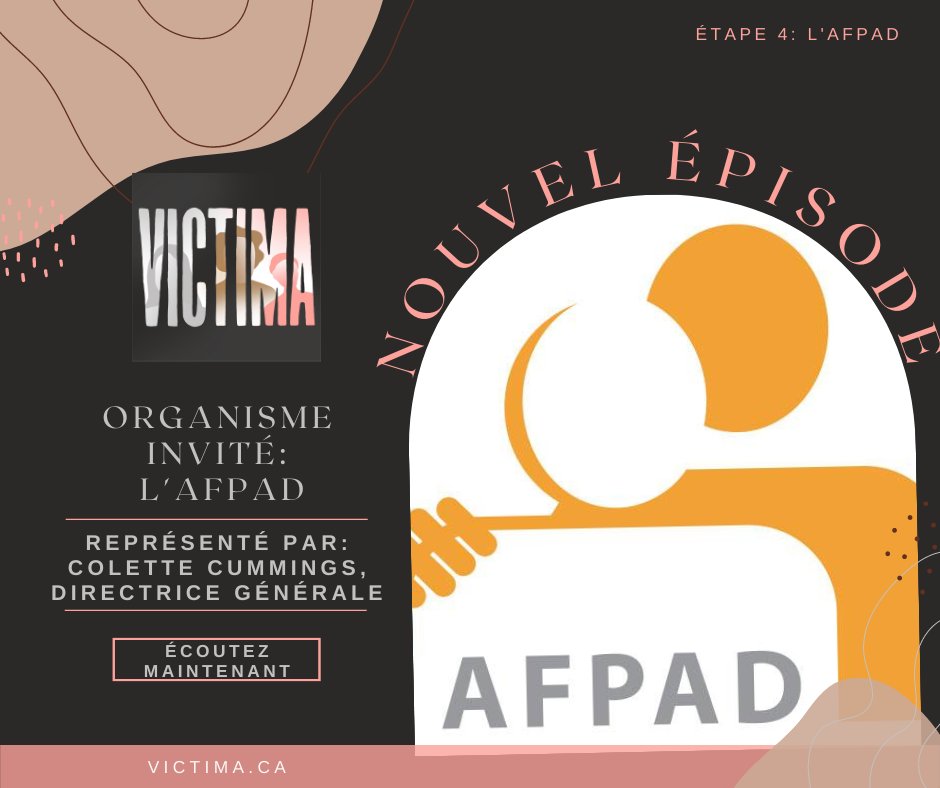 Victima_balado's tweet photo. UN📢NOUVEL ÉPISODE📢EST MAINTENANT DISPONIBLE SUR LES PLATEFORMES D'ÉCOUTES ET NOTRE SITE https://t.co/Z8BrM6Shgn ! Écoutez-le dès maintenant!!

Nous accueillons Colette Cummings, directrice générale de l'@afpad - l'Association des familles de personnes assassinées ou disparues. https://t.co/gn1DFp5Bsz