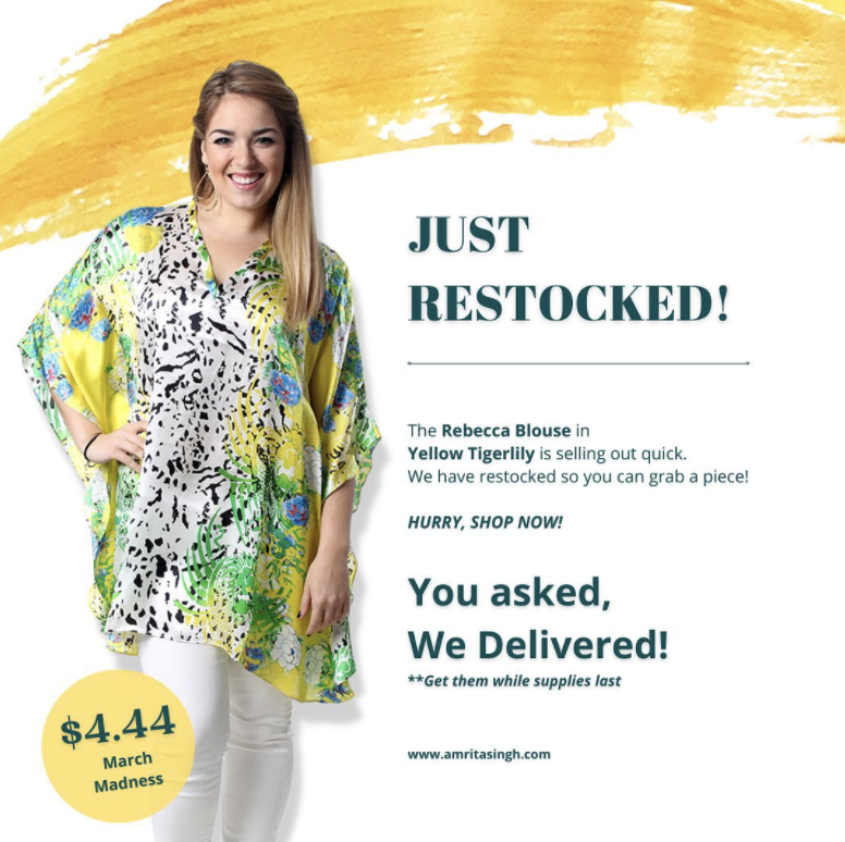 bangle_babe's tweet photo. SHOP NOW - at $4.44 🛍🛍
When we mean one size fits all, we really mean it! This sophisticated Rebecca Silk Blouse is caftan style tunic that looks flattering on every body type.
https://t.co/XvzFNqXgyH https://t.co/UvMXwa5yJD