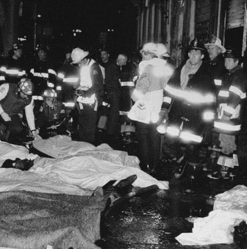 TheSecretList's tweet photo. REMEMBERING 2 INFAMOUS NYC FIRES. 3/25/1911 the Triangle Shirtwaist Factory fire that left 146 dead. 
3/25/1990 Happy Land Social Club arson fire that left 87 dead, most of the victims were celebrating Carnival. 
@fdny @NFPA @iafc 
 #happyland #triangleshirtwaist #firefighter https://t.co/RI04948Re9