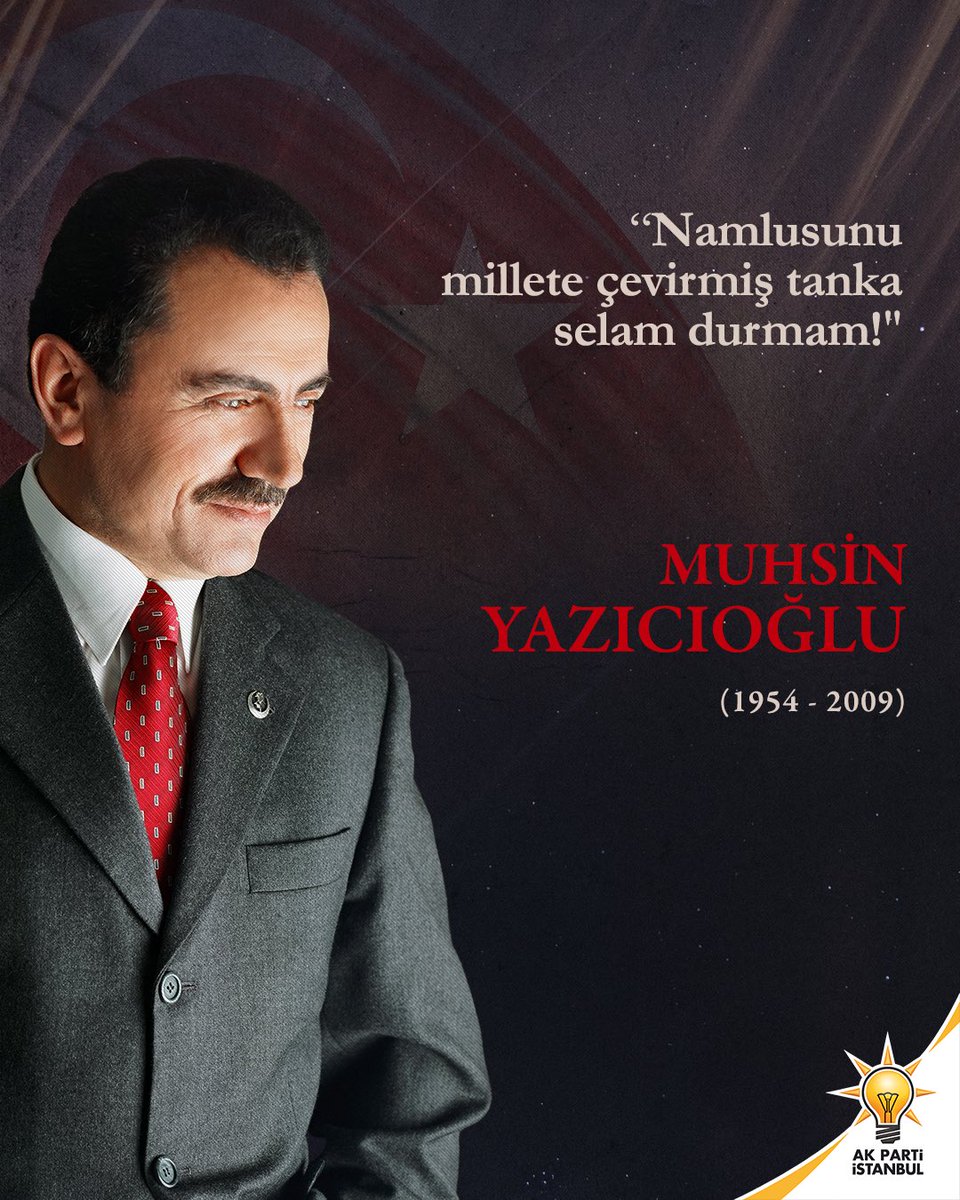 Merhum #MuhsinYazıcıoğlu’nu vefatının 13. yılında rahmetle anıyoruz, mekanı cennet olsun.