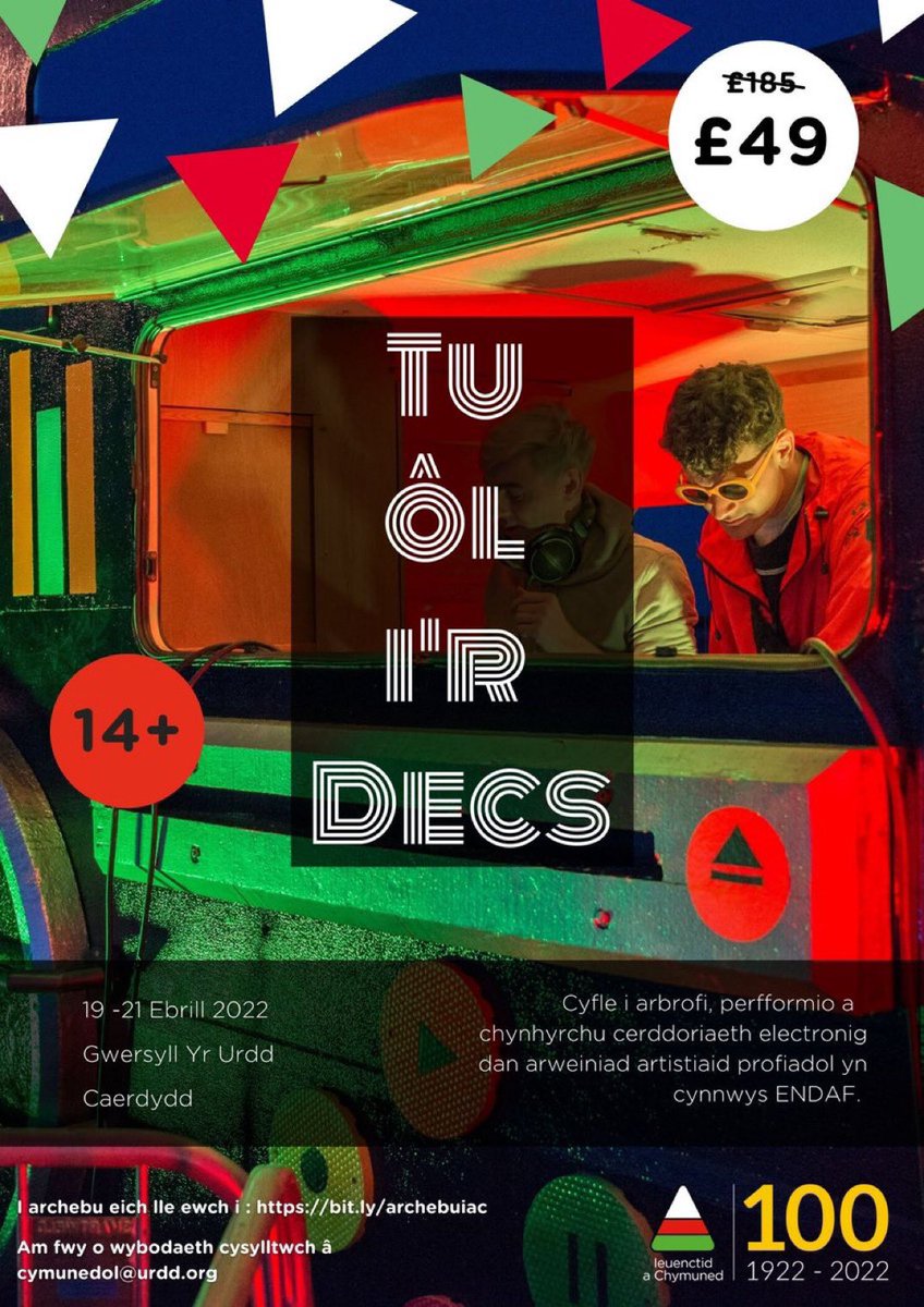 Tu ôl i'r Decs 🙌🏴󠁧󠁢󠁷󠁬󠁳󠁿🎛️

Cwrs cerddoriaeth electronig 🎛️🎚️🎶
19-21 o Ebrill <a href="/GwersyllCdydd/">Gwersyll Caerdydd</a>

Electronic music course 🎛️🎚️🎶
April 19-21 <a href="/GwersyllCdydd/">Gwersyll Caerdydd</a>

Cofrestra | Register 👉bit.ly/archebuiac