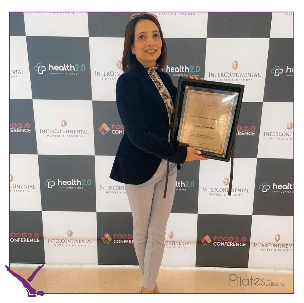 pilatesindia's tweet photo. Congratulations to Kavita our Founder, for winning the Health 2.0 Outstanding Leadership Award. 

Her work in prioritising wellbeing over fitness has changed many lives and she continues to be an inspiration to us all!

#PilatesForWellbeing #classicalpilatescentreindia https://t.co/KawpdDkbW3