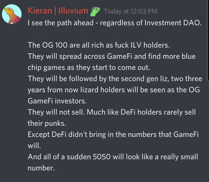 Eliph_Liztator's tweet photo. @JojocryptoNFT @Lizardinho13 @ethlizards @Theunrulydon @chknugz Big things inc. https://t.co/7pfyit5qh2