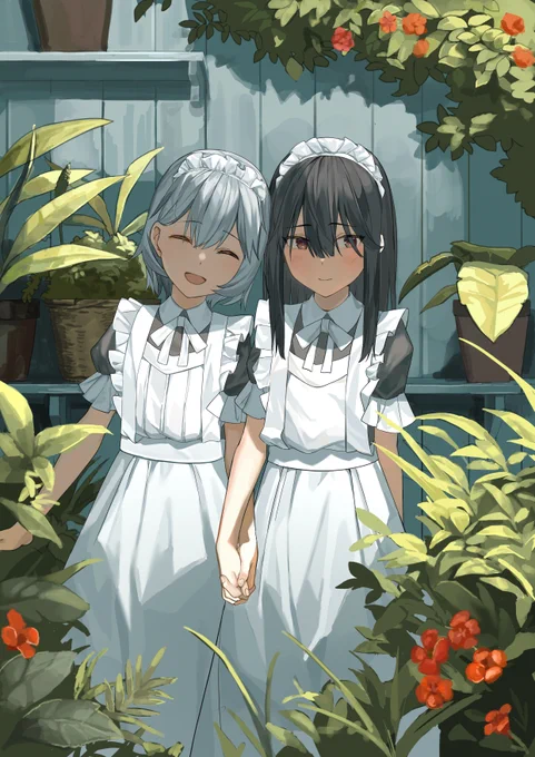 #春の創作クラスターフォロー祭り 
主に百合描きます 