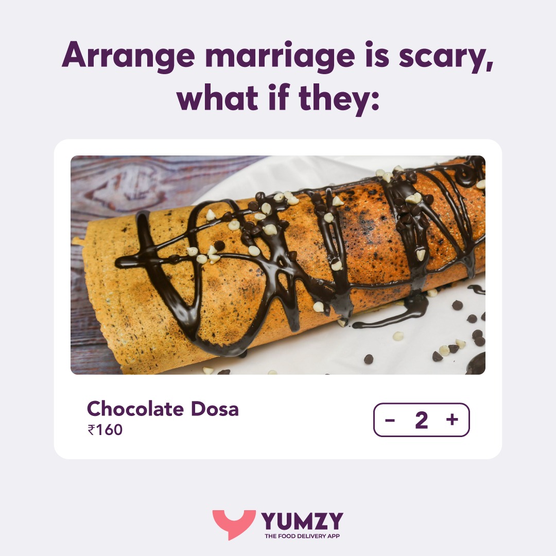 Theyumzyapp's tweet photo. Arranged marriage is scary what if they don't like this post..!

#arrangemarriageiscary #food #fun #facts #india https://t.co/t8xPeKnrJe