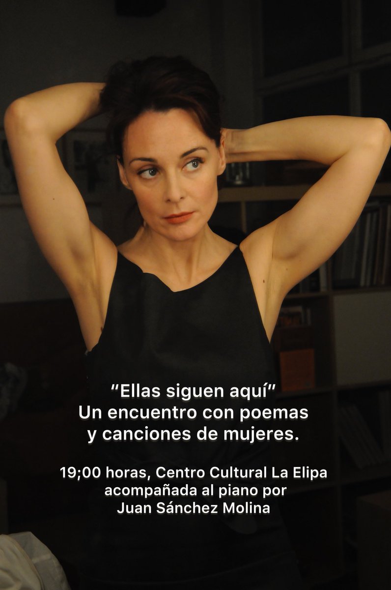 Es un recital en directo, con canciones y poemas de mujeres que han significado algo en mi vida. #EllasSiguenAquí <a href="/MADRID/">Ayuntamiento Madrid</a> 
madridcultura.es/evento/54775/s…