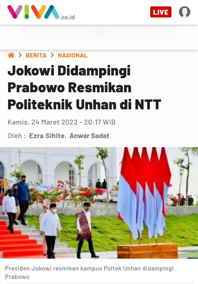 anisara_rahmah's tweet photo. Bener banget, Politeknik ini jadi tempat belajar dan naikkan keterampilan anak muda Negeri ini, yang di pinggir Atambua dengan Timor Leste.

Jokowi Prabowo Mantab
Siapkan Generasi Tangguh
Pertahanan Kuat Disegani

@prabowo @Kemhan_RI https://t.co/PZE9UcLkCr