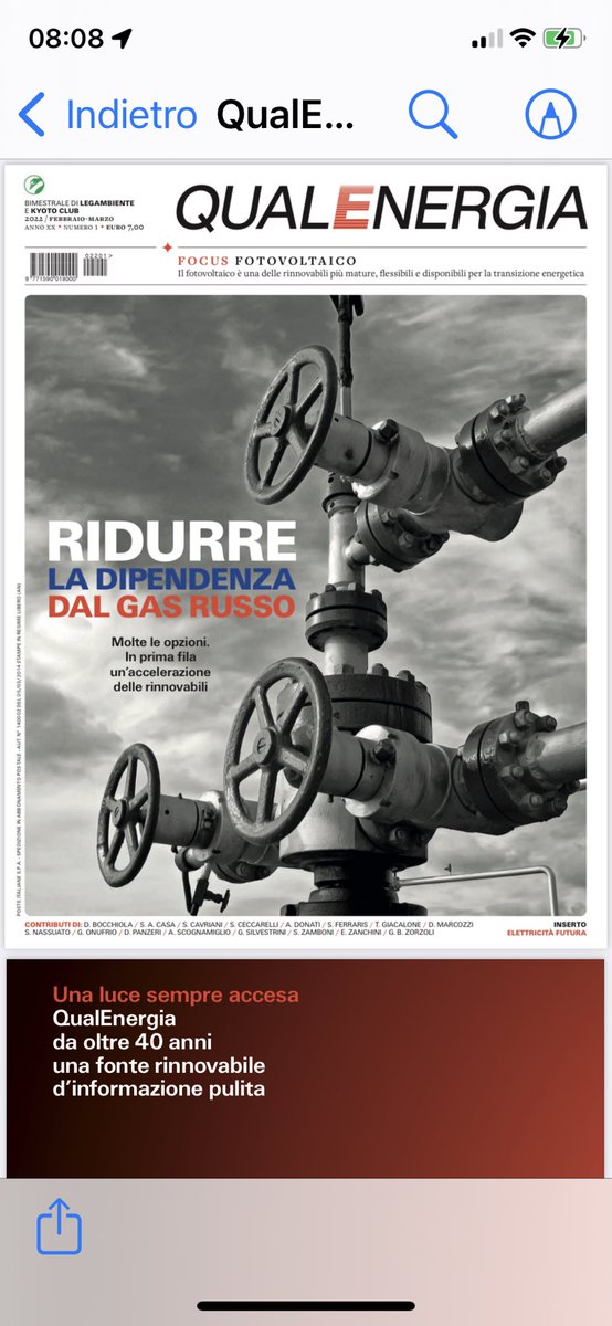 FranFerrante's tweet photo. “Crisi del #gas, #fotovoltaico di comunità e per l'agricoltura.”
Questi i "temi caldi" del nuovo numero di #QualEnergia che esce oggi e che presentiamo alle 1630 sui canali social di https://t.co/6IH6jfx9XD @Lanuovaecologia su #Linkedin di @Legambiente 
@sergioferraris https://t.co/pVBzWRtQGL
