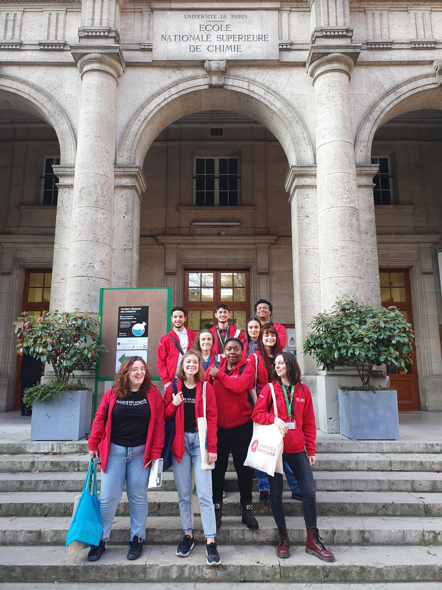 Arrivee a chimie paristech.
Le concours commence <a href="/umontpellier/">Université de Montpellier</a>