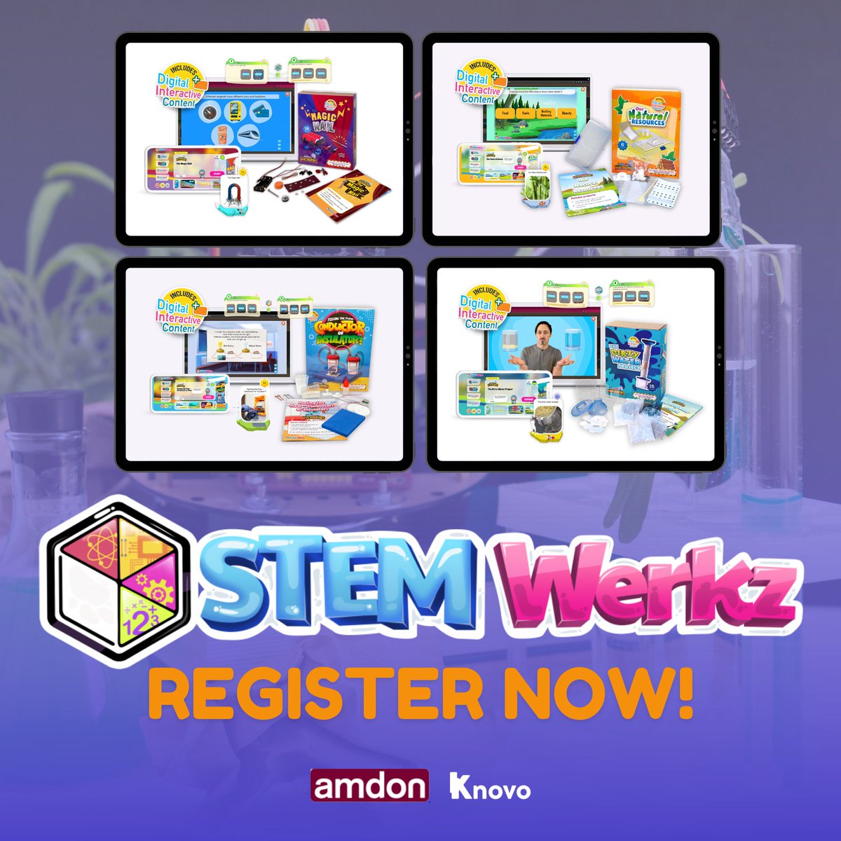 knovo_official's tweet photo. Learning kits and materials from Knovo and Amdon are waiting for your budding scientists! ✨

Grab this opportunity now by heading over to https://t.co/oMZafI1T7O. Click "Knovo x Amdon Promos" for more information.

#GatewayToYourKnowledgeUniverse #Knovo #Amdon #STEMWerkz https://t.co/gghJ78YlxO