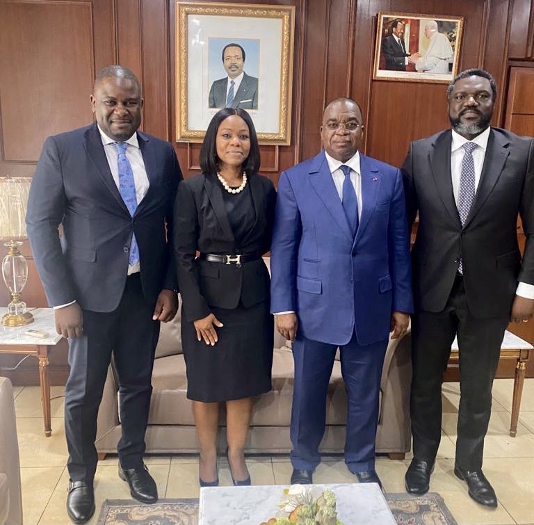 A team from Access Bank Cameroon Plc. led by the Country Managing Director, Ibukun Odegbaike, recently paid a courtesy visit to the Minister of Finance Louis-Paul Motazé, at the Ministry of Finance in Yaoundé.