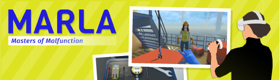 Wir sind heute wieder auf der #eQuali22 mit einer Q&amp;A Session im virtuellen Ausstellungsstand zum VR Game MARLA dabei: Ein Spiel zur Fehlerdiagnose auf einer virtuellen Offshore-Windenergieanlage für Azubis #VR #metaquest #VocationalEducation #gamesresearch