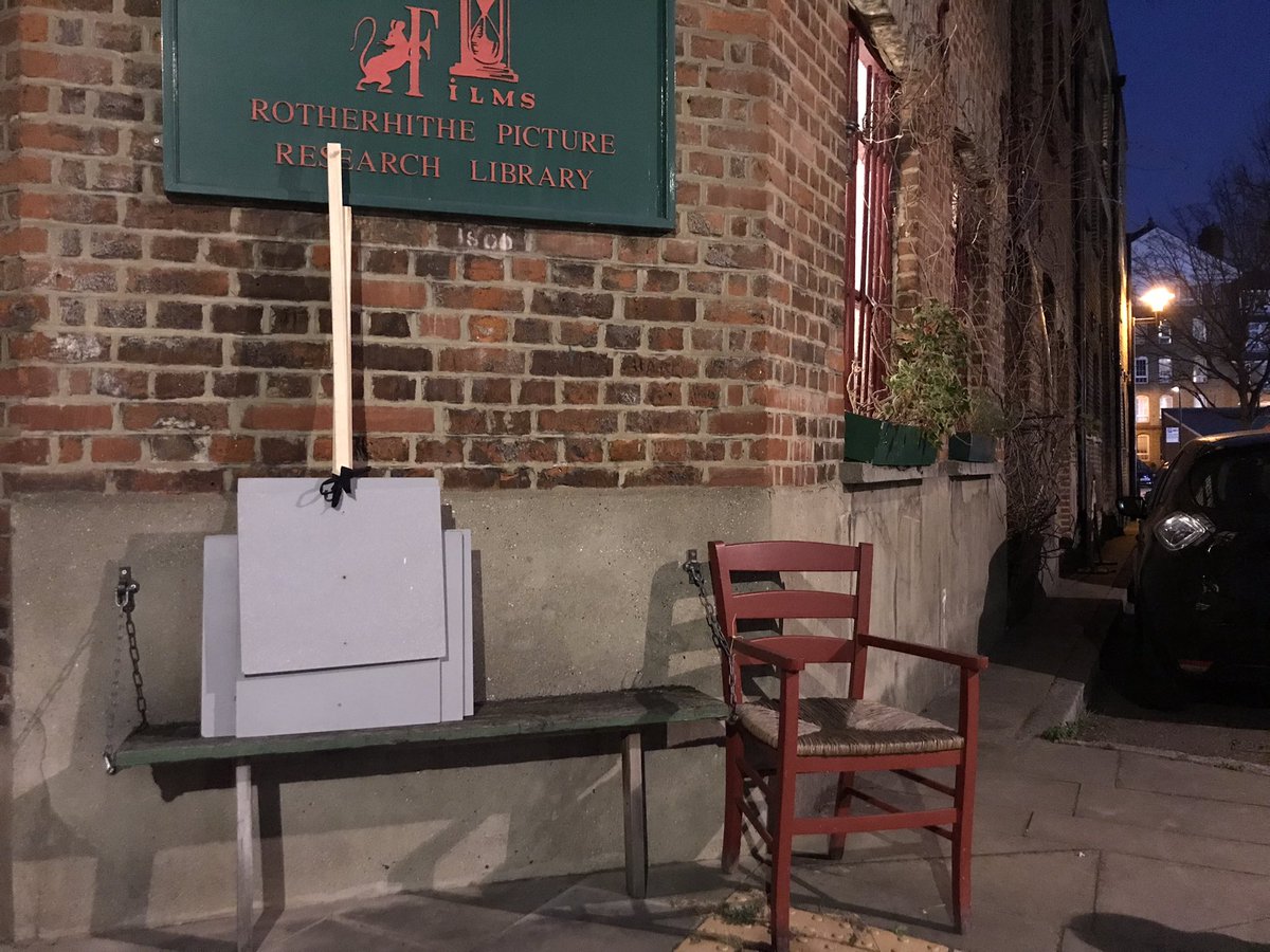 letvimalstay's tweet photo. Thanks a lot to Matt, carpenter at @sandsfilmscine here in #Rotherhithe who whipped us up some placards for tomorrow out of the odds &amp; ends of plywood we brought him. What shall we write on them??! Suggestions welcome. #LetVimalStay #MarchForVimal https://t.co/BD6HZ3LzK9