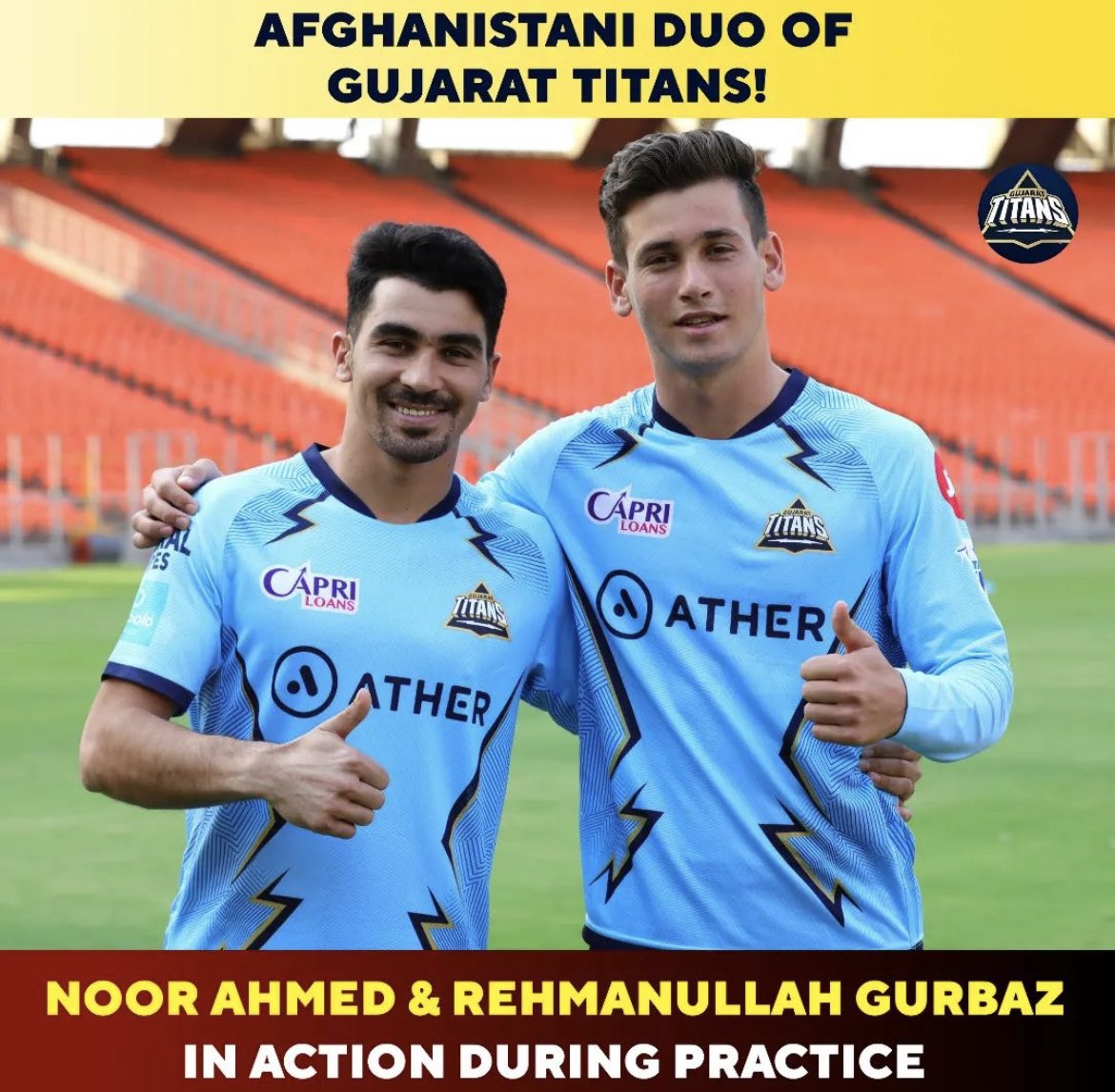 Gujaratitans's tweet photo. The Young Afghanis of Titans 🔥🙌 #gujarattitans https://t.co/VjXmnuylui