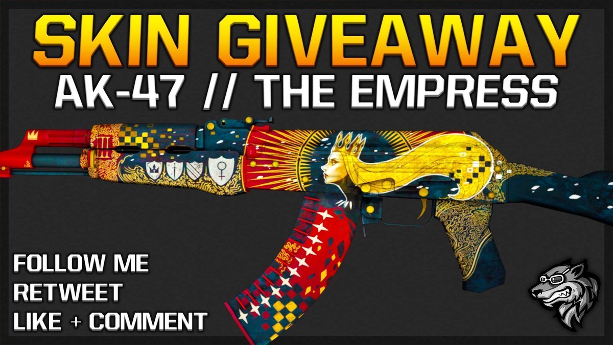 RewardifyGG's tweet photo. 💸 AK-47 | The Empress [$35] 💸
💎 CS:GO Skin Giveaway 💎

⏩ Follow me @jordanrnet
🔁 Retweet
⬇️ Like + Comment ⬇️
https://t.co/P2UNCj4NEk

🔜 Winner will be picked in 48 hours! Good luck!
👥 Tag some friends so they can enter as well! https://t.co/GannF7B9Cn