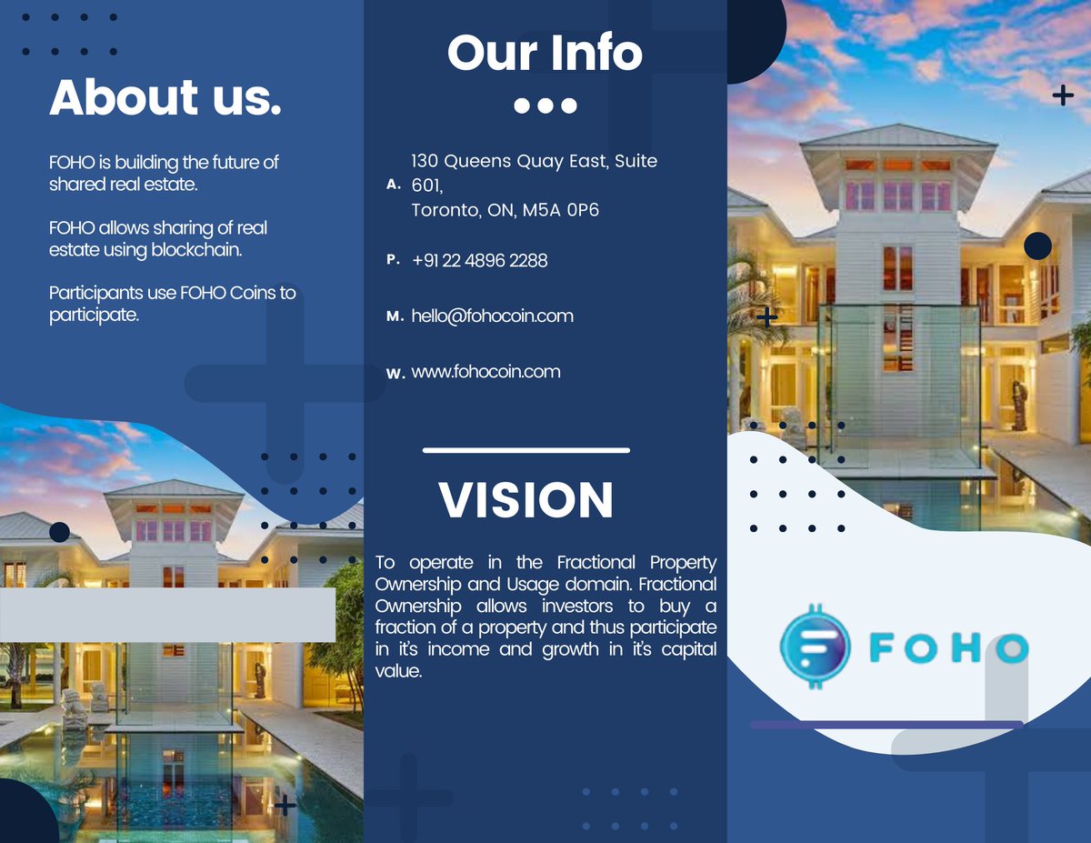 vickyjay96's tweet photo. FOHO is building the future of shared real estate.@LetsFOHO 

@shauryauniverse @Iam_ogomzz @CalvaryNyong 

 #LetsFOHO #fractional #realestate https://t.co/QLjFR0Gd0q