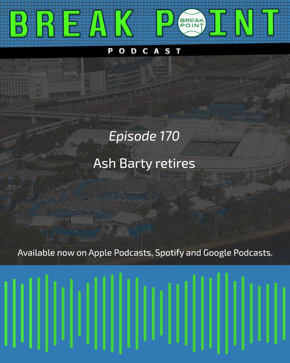 BreakPointPod's tweet photo. π PODCAST | We discuss Ash Barty's sudden retirement, #IndianWells wrapped, #MiamiOpen previewed, Benoit & more!
LISTEN / SUBSCRIBE:
Apple: https://t.co/1jQwlamoJz
Spotify: https://t.co/mzDbzWbTMz
Google: https://t.co/nNiSQk3t2y
#BreakPointPod https://t.co/mAm4rqPV1q