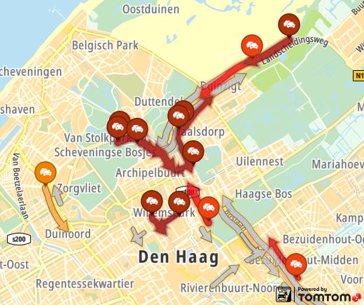 ANWBverkeer's tweet photo. De afgesloten #Hubertustunnel in de #N440 levert nu files op in de binnenstad van Den Haag. #DHBereikbaar
https://t.co/I7gEsClH5p https://t.co/cggnbxV0fo
