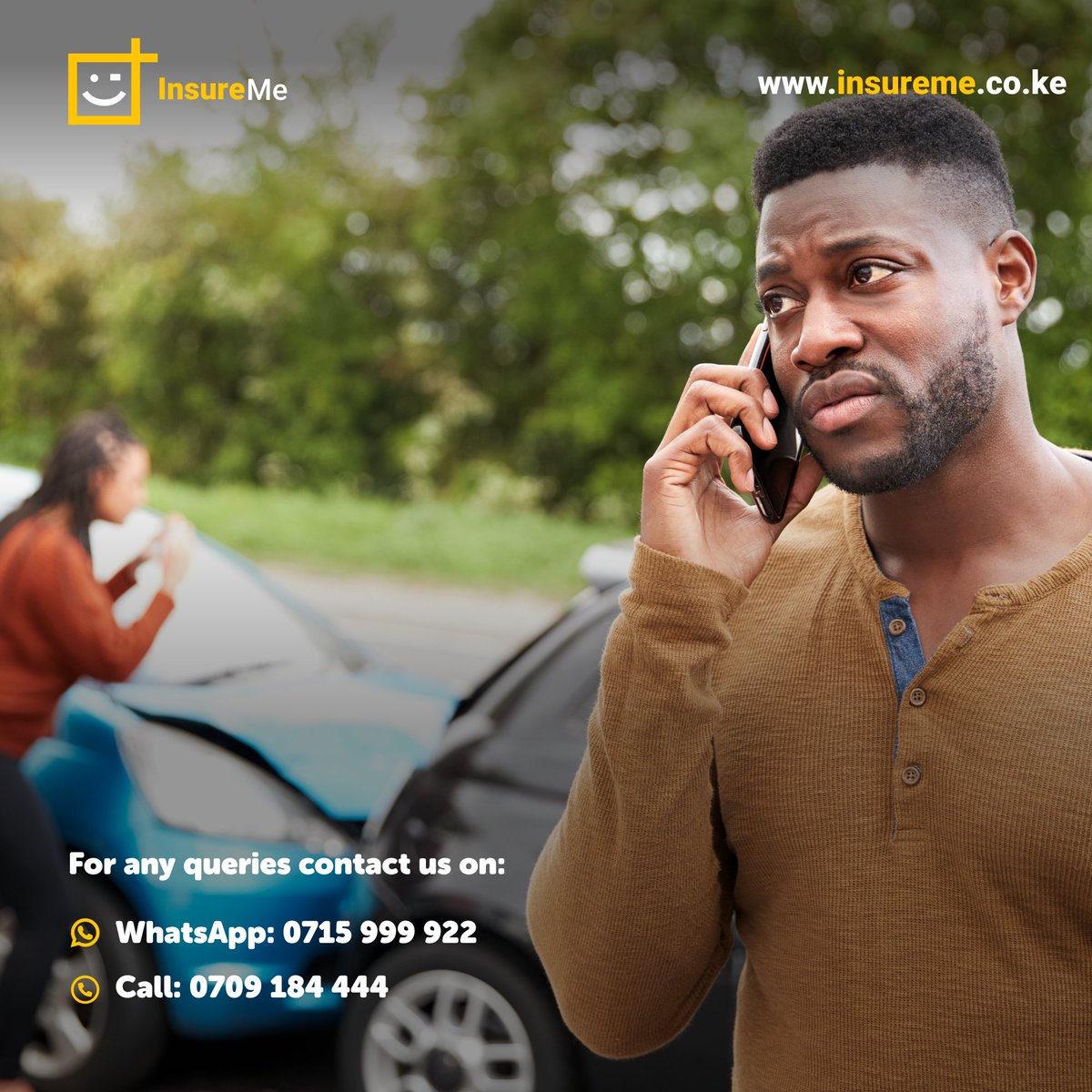 InsureMe_Ke's tweet photo. Incase of an accident, usitense!
1.Just notify us about the accident.
2.Get an abstract from the police.
3.Begin the claim process on https://t.co/l2rkYWuIhr
For any queries contact us on:
WhatsApp: 0715999922
Call: 0709184444
#InsureMe
#KeepMovingWeGotYou
#insuranceclaim https://t.co/llQofNxBeH