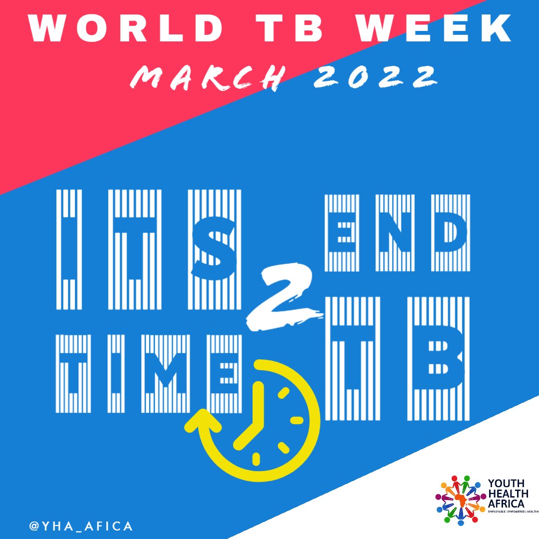 YHA_Africa's tweet photo. "Nearly 50% of people with HIV-associated tuberculosis (TB) do not reach care. Antiretroviral therapy and TB preventative treatment can save millions of lives.

Its time to ensure access to life saving antiretroviral therapy and TB preventative treatment"

-WHO

#Tbweek #endTB https://t.co/UIDTWLPZ2F
